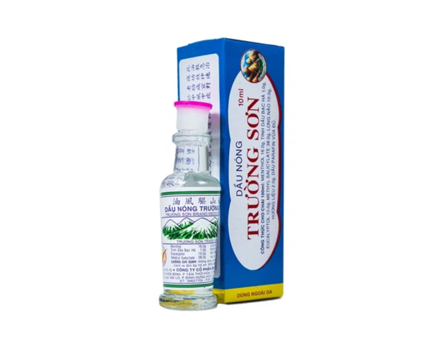 Dầu nóng Trường Sơn điều trị cảm, ho, số mũi, trúng gió (Hộp 1 lọ 10ml)