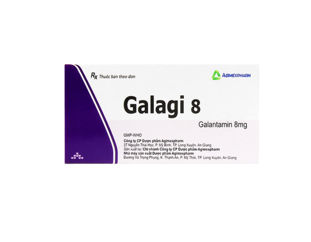 Thuốc Galagi 8 - Điều trị chứng sa sút trí tuệ (Hộp 6 vỉ x 10 viên)