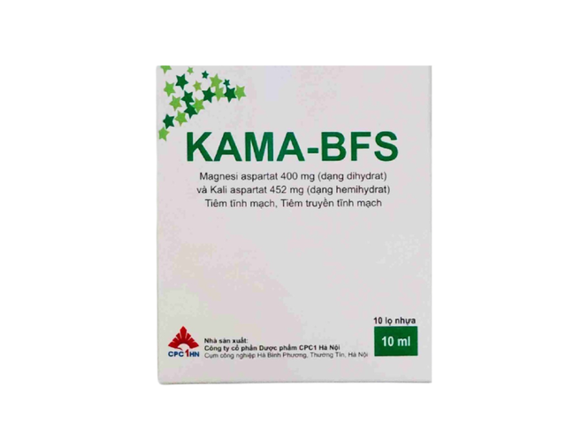 Kama-BFS điều trị các bệnh tim mạn tính và loạn nhịp tim (Hộp 10 lọ nhựa x 10ml)