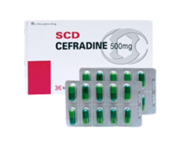 Thuốc SCD Cefradine 500mg trị nhiễm khuẩn (Hộp 3 vỉ x 10 viên)