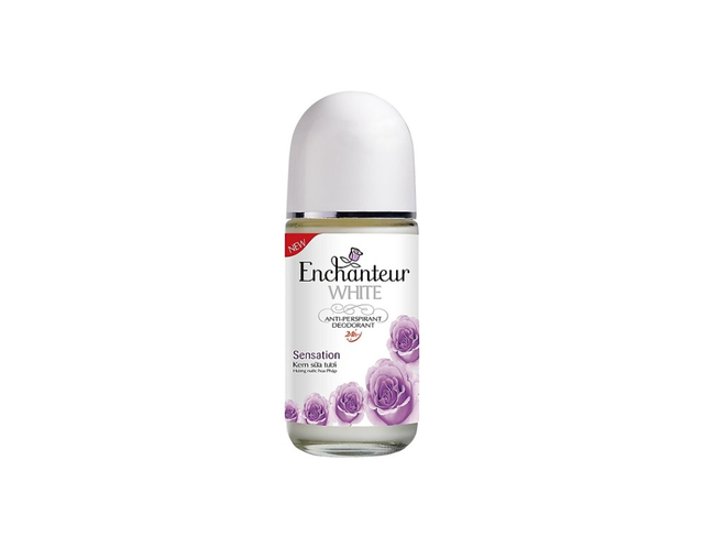 Lăn khử mùi trắng da Enchanteur White Sensation ngăn mồ hôi và mùi cơ thể hiệu quả (Chai 50ml) 