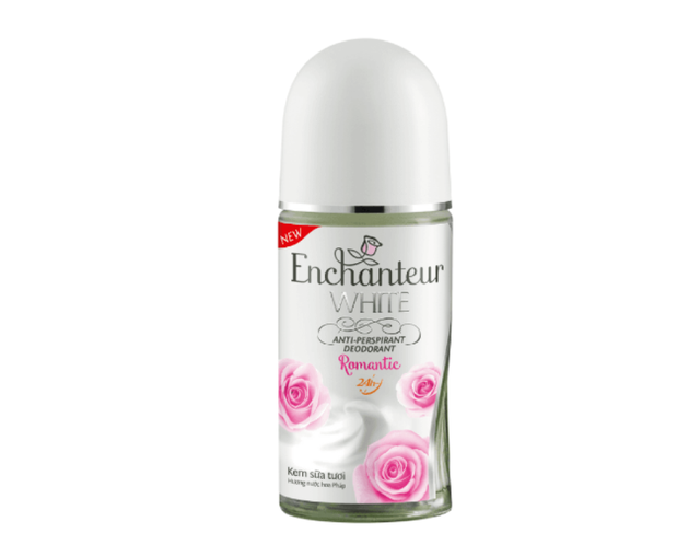 Lăn khử mùi Enchanteur White Romantic ngăn mùi, trắng da (50ml)