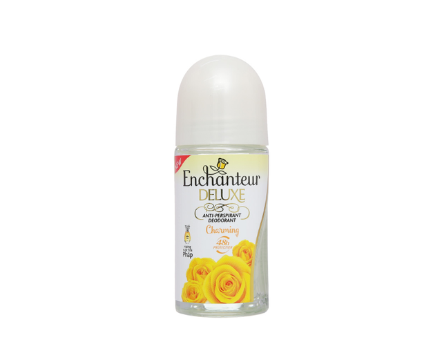 Lăn khử mùi nước hoa Enchanteur Deluxe Charming ngăn tiết mồ hôi hiệu quả (Chai 50ml)