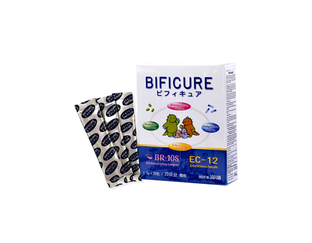 Men vi sinh Bificure bổ sung lợi khuẩn hỗ trợ điều trị táo bón, tiêu chảy, rối loạn tiêu hóa (Hộp 20 gói)