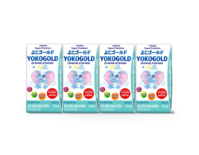 Sữa uống dinh dưỡng Yokogold giúp bé tăng cường đề kháng, phát triển não bộ (Lốc 4 hộp)