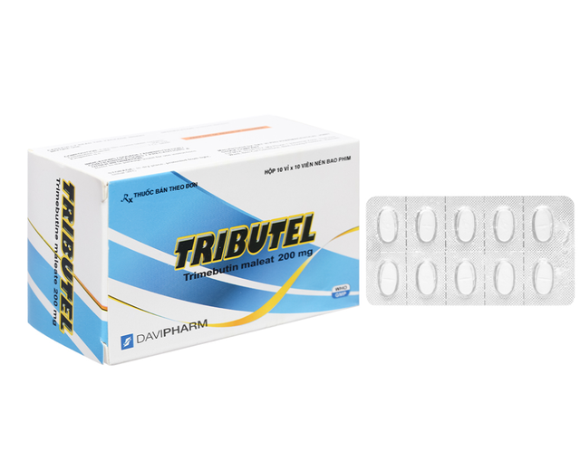 Thuốc Tributel 200mg Tab giảm đau do co thắt tiêu hóa (10 vỉ * 10 viên)