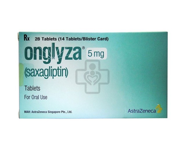 Viên nén Onglyza 5mg hỗ trợ ăn kiêng, kiểm soát đường huyết (Hộp 2 vỉ x 14 viên)
