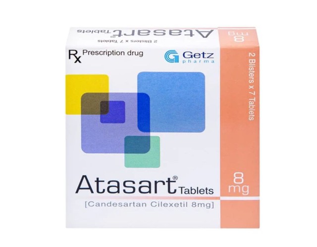 Thuốc Atasart Tablets 8mg Getz điều trị tăng huyết áp (Hộp 2 vỉ x 7 viên)