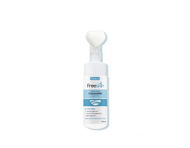 Bọt rửa mặt ngừa mụn Freeskin Cleansing Foam giúp sạch sâu, ngừa mụn tái phát (Hộp 1 chai 120ml)