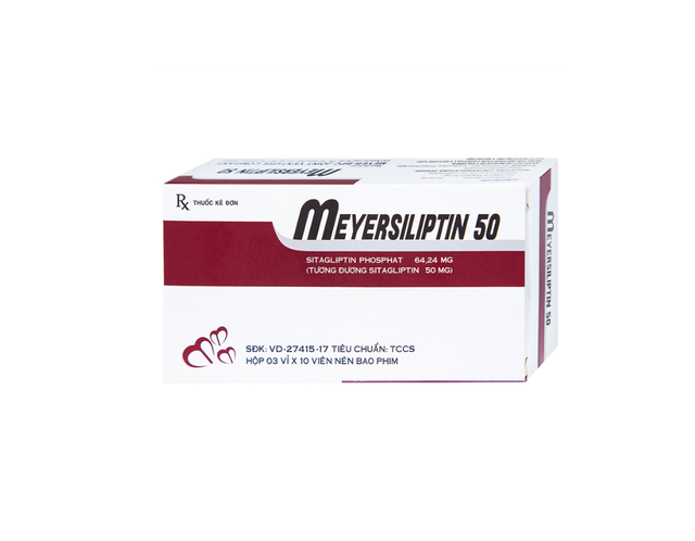 Meyersiliptin 50 hộp 3 vỉ x 10 viên nén bao phim
