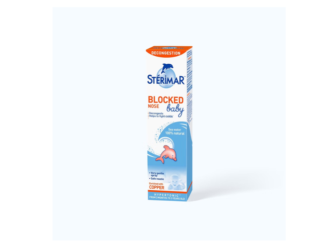 Xịt mũi Sterimar Blocked Nose Baby giảm nghẹt mũi trẻ em (50ml)