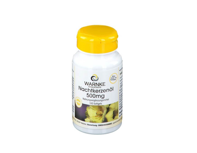 Tinh dầu hoa anh thảo Nachtkerzenol 500mg hỗ trợ giảm các triệu chứng tiền mãn kinh (Lọ 100 viên)
