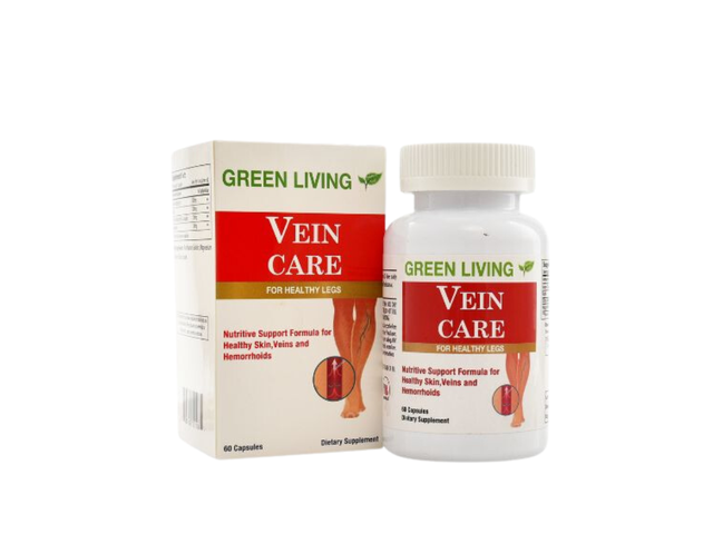 Healthy Life Green Living Vein Care giúp tăng cường sức bền thành mạch (Lọ 60 viên)