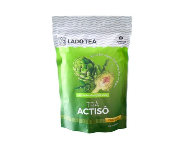 Trà Actiso Lado Tea Bag hỗ trợ bảo vệ gan, tăng cường chức năng gan (Túi 100 gói) 
