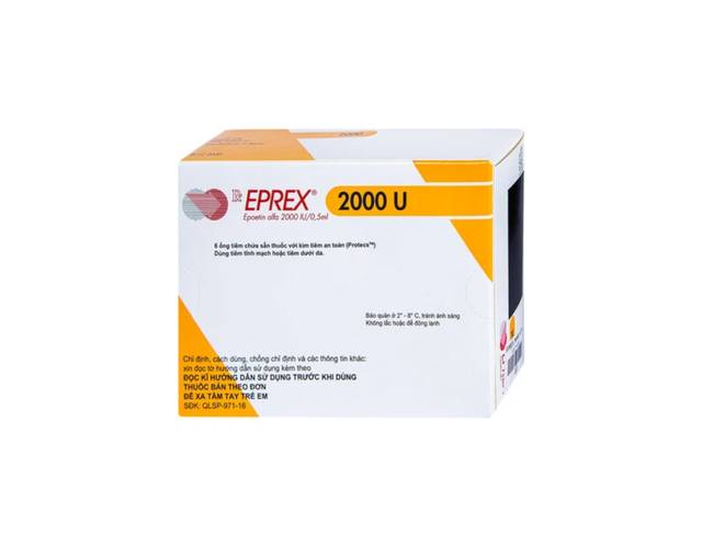 Thuốc tiêm Eprex Prefill 2000IU Janssen điều trị thiếu máu (Hộp 6 ống)