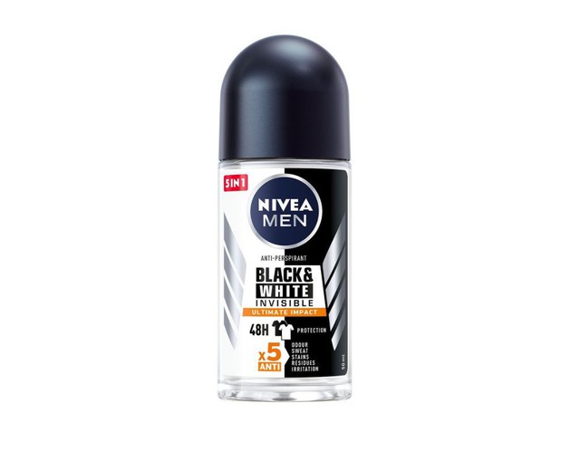 Lăn ngăn mùi Nivea men black white invisible ultimate impact (Lọ 50ml)