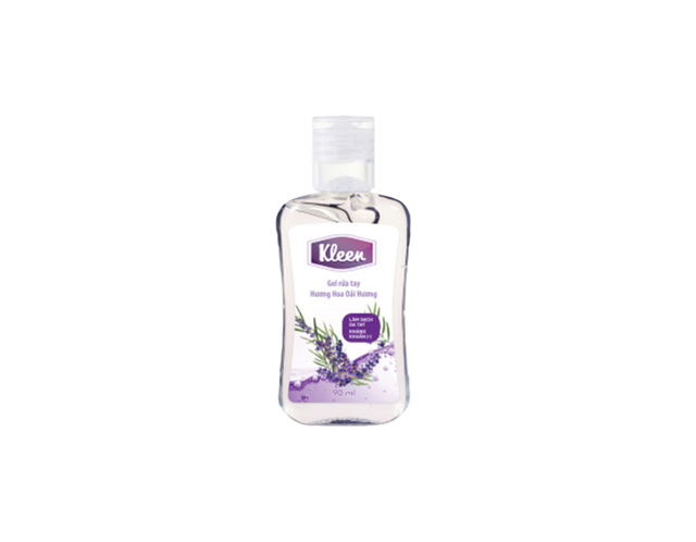 Gel rửa tay Kleen hương hoa oải hương (Chai 90ml)