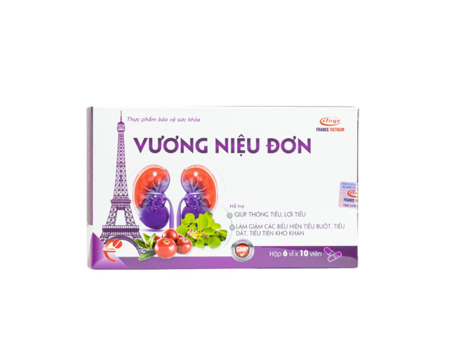 Vương niệu đơn thông tiểu, hỗ trợ giảm tiểu buốt, tiểu dắt (Hộp 6 vỉ x 10 viên)
