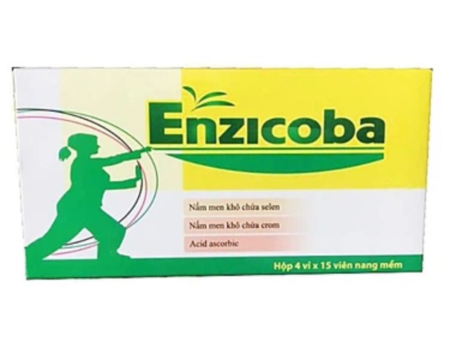 Thuốc Enzicoba ngăn ngừa quá trình lão hóa, tăng đề kháng (4 vỉ * 15 viên)