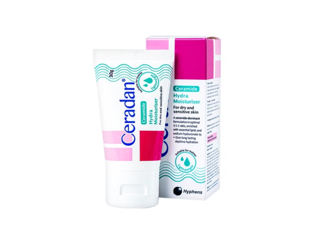 Kem dưỡng ẩm Ceradan Ceramide Hydra Moisturiser dành cho da khô và nhạy cảm (Tuýp 30g)
