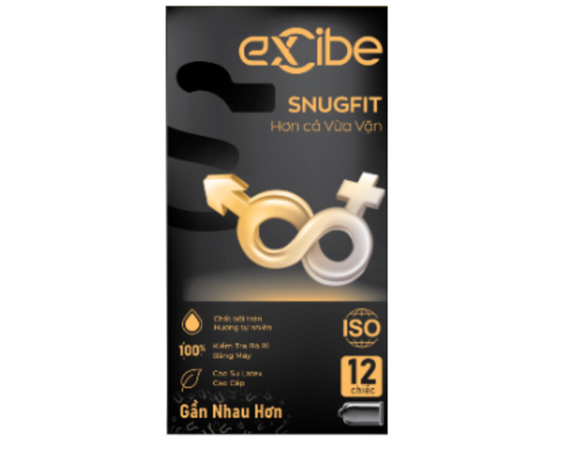 Bao cao su Excibe Snugfit - Hơn cả sự vừa vặn (Hộp 12 chiếc)