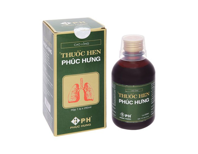 Thuốc Hen Phúc Hưng trị hen suyễn, viêm phế quản (Chai 250ml)