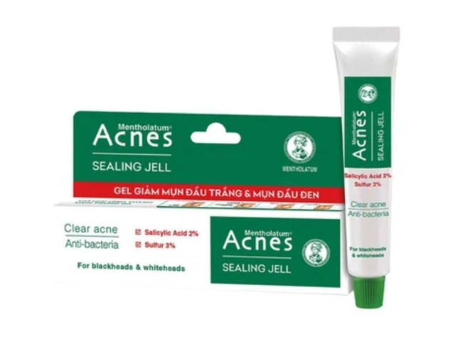 Gel giảm mụn đầu trắng và mụn đầu đen Acnes Sealing Jell Rohto giảm mụn đầu trắng và mụn đầu đen (Tuýp 18g)
