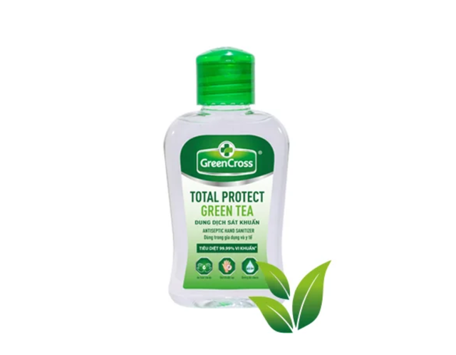 Dung dịch Green Cross Total Protect Green Tea sát khuẩn tay (Chai 100ml)