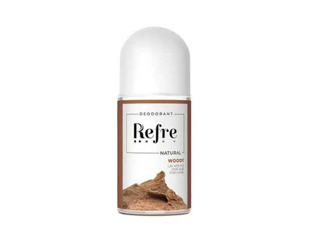 Lăn Khử Mùi Refre Natural Chiết Xuất Thiên Nhiên - Hương Gỗ Woody ngăn mùi cơ thể (Chai 40ml)