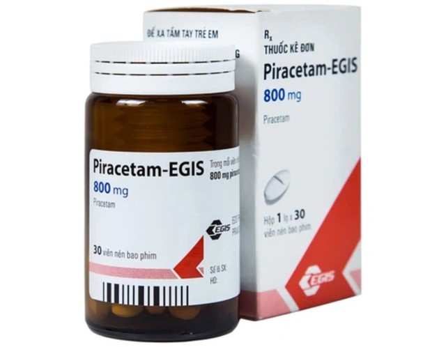 Thuốc Piracetam - Egis 800mg điều trị các triệu chứng của hội chứng tâm thần thực thể (Lọ 30 viên)
