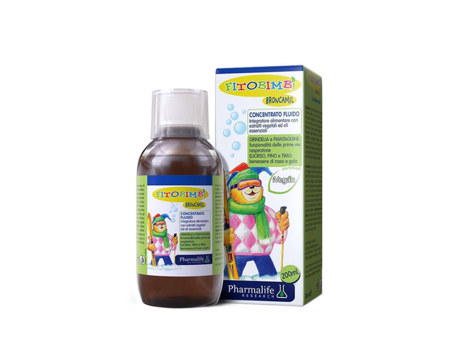 Siro Fitobimbi Broncamil hỗ trợ làm mát họng, dịu họng và giảm ho (Chai 200ml)