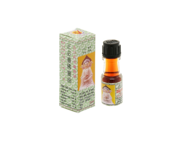 Dầu phật linh Trường Sơn 1.5ml điều trị cảm, ho, đau đầu (Hộp 10 Chai)