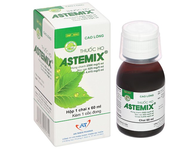 Cao lỏng Astemix hỗ trợ trị ho, viêm họng, viêm phế quản, suyễn (Chai 60ml)