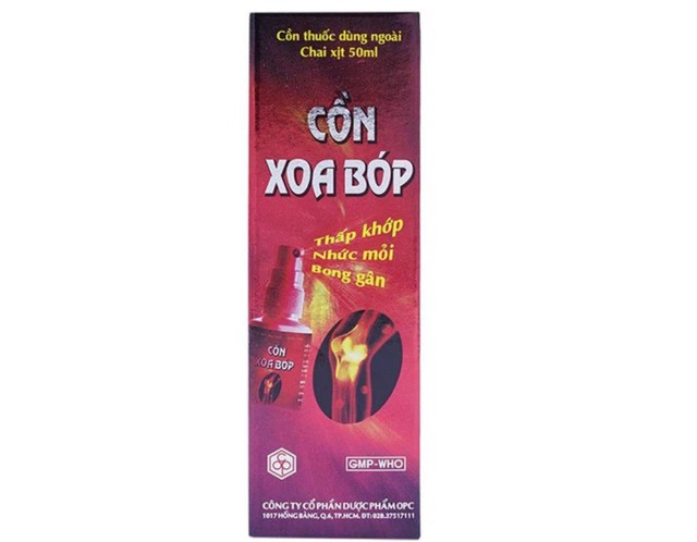 Cồn Xoa Bóp OPC hỗ Trợ iảm nhức mỏi, thấp khớp, bong gân (Chai 50ml)