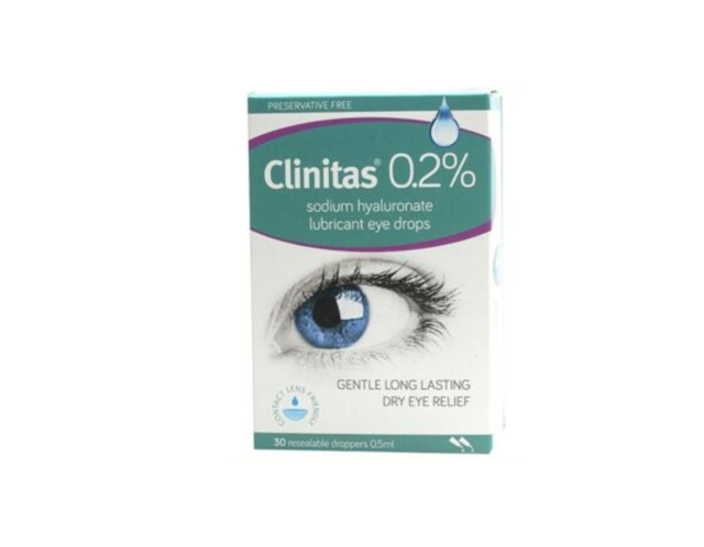 Dung dịch nhỏ mắt Clinitas 0.2% Farmigea giữ ẩm và ổn định màng nước mắt (Hộp 30 ống x 0.5ml)