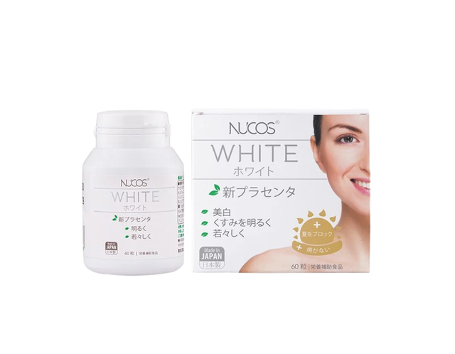 Viên uống Nucos White hỗ trợ làm sáng da, giảm các vết thâm nám, giảm lão hóa da (Lọ 60 viên)