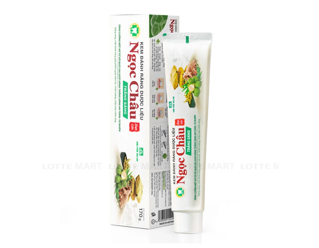Kem đánh răng dược liệu Ngọc Châu giúp răng trắng sáng (Tuýp 170g)