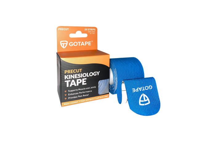 Băng dán cơ Gotape 5cmx5m hỗ trợ điều trị các chấn thương (Hộp 1 cuộn)