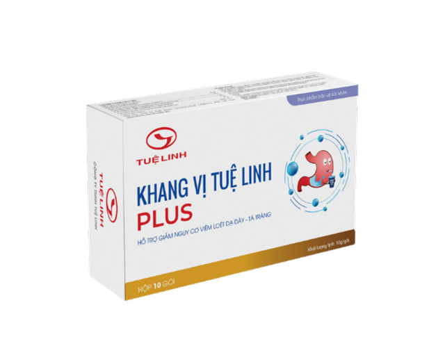 Khang vị Tuệ Linh Plus hỗ trợ giảm các triệu chứng và nguy cơ viêm loét dạ dày tá tràng (Hộp 10 gói)