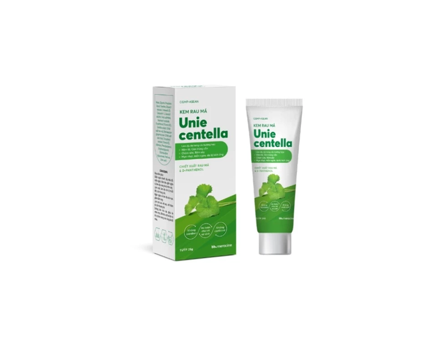 Kem rau má Unie Centella Meracine làm dịu hăm tã, chàm sữa (Tuýp 25g)
