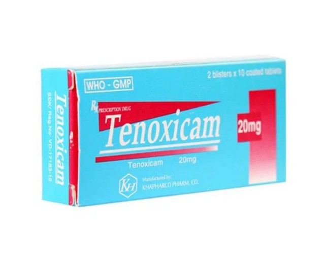 Thuốc Tenoxicam 20mg giảm đau và chống viêm trong viêm khớp dạng thấp (Hộp 2 vỉ x 10 viên)