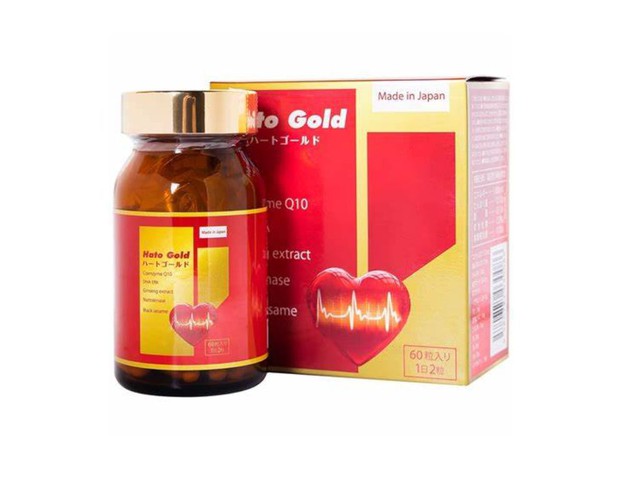 Viên uống Hato Gold Jpanwell cải thiện tim mạch, giảm khó thở, mệt mỏi, đau tức ngực (Lọ 60 viên)
