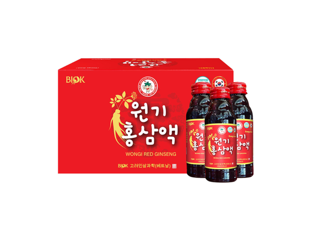 Nước ồng sâm Red Ginseng Korea tăng cường sức khỏe (Hộp 10 chai x 100ml)