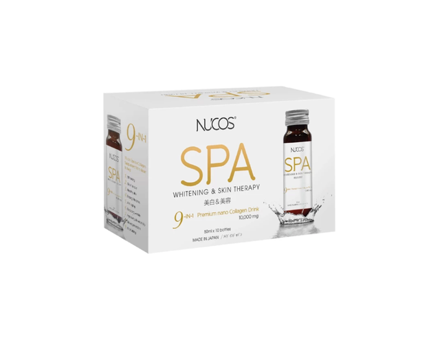 Collagen Nucos Spa 9in1 Premium nano Collagen Drink 10,000mg bổ sung collagen, làm đẹp da (Hộp 10 lọ)