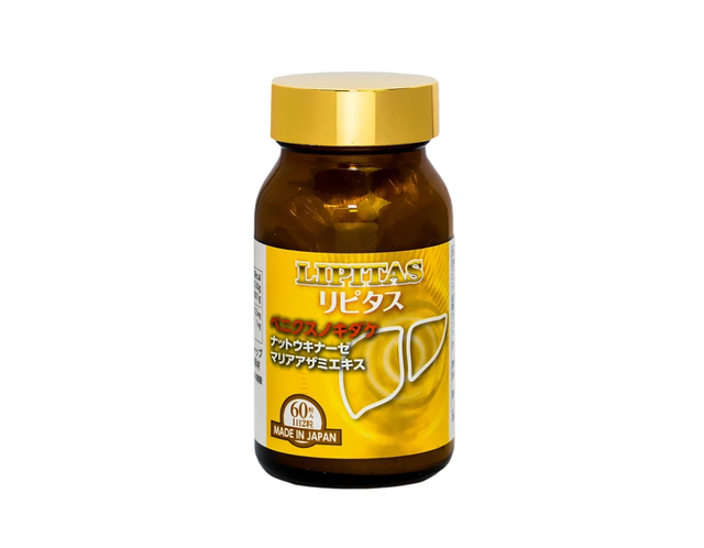 Viên uống Lipitas Jpanwell hỗ trợ giảm mỡ, cholesterol và triglyceride trong máu (Lọ 60 viên)