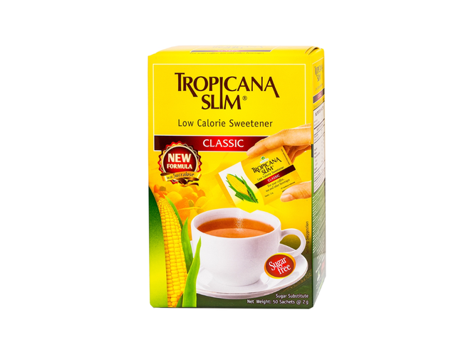 Đường bắp ăn kiêng Tropicana Slim Classic cho người tiểu đường (Hộp 50 gói x 2g)