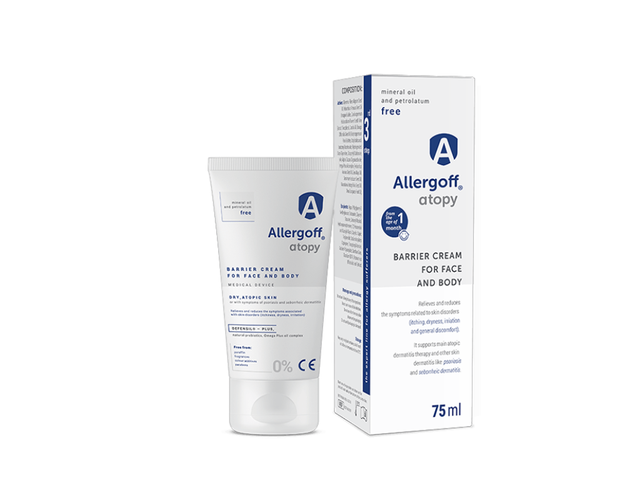 Kem Allergoff Atopy bảo vệ và dưỡng ẩm sâu (Hộp 1 tuýp 75ml)
