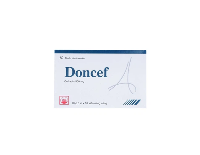 Thuốc Doncef điều trị nhiễm khuẩn (Hộp 3 vỉ x 10 viên)       