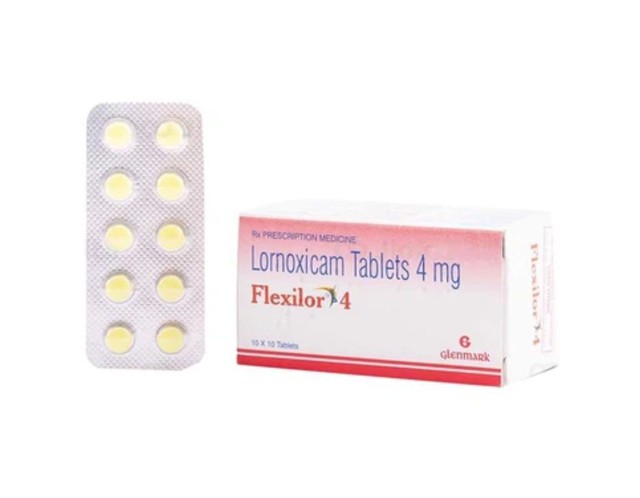 Thuốc Flexilor 4mg Glenmark điều trị viêm xương khớp, viêm khớp dạng thấp (Hộp 10 vỉ x 10 viên)