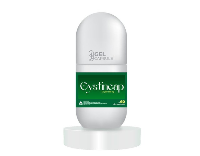 Viên uống Cystin Cap 500mg hỗ trợ điều trị các tổn thương mô sừng hóa (Lọ 60 viên)